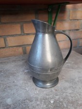 Pichet Broc Etain Ancien Estampille Ancien