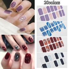 Nail Art Stickers Self-Adhesive Fingernail Wraps Full Cover Decal Manicure Decor