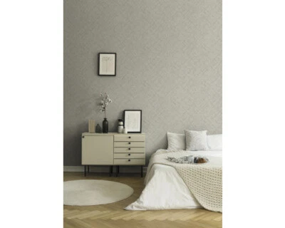A.S. CRÉATION €1,50qm 1 Ro. AS Creation Vliestapete 36881-2 Private Walls grau meliert Raute