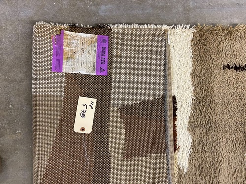 Danish Wool Rya Rug 4' X 6' 1970s #HP578 new old stock mid century modern - Picture 2 of 2