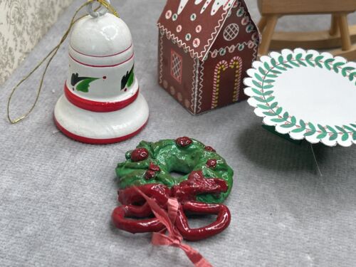 Christmas Miniatures, vintage ornaments, paper miniatures - Picture 6 of 9