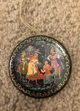 Set of 3 Vtg Ardleigh Elliot And Sons Russian Treasure Ornaments Papers & Boxes