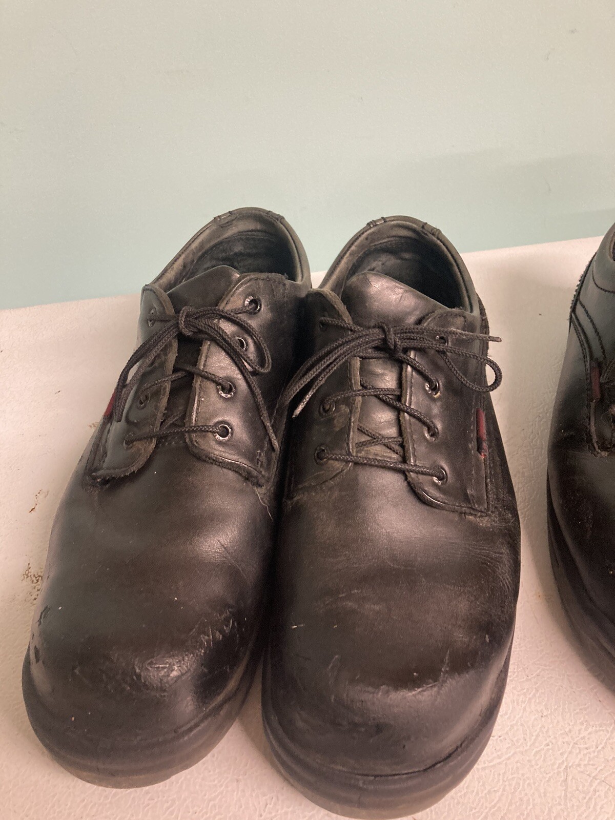 Redwing 6633 Black Leather Safety Toe Men's Work Shoes Size 14 EE King