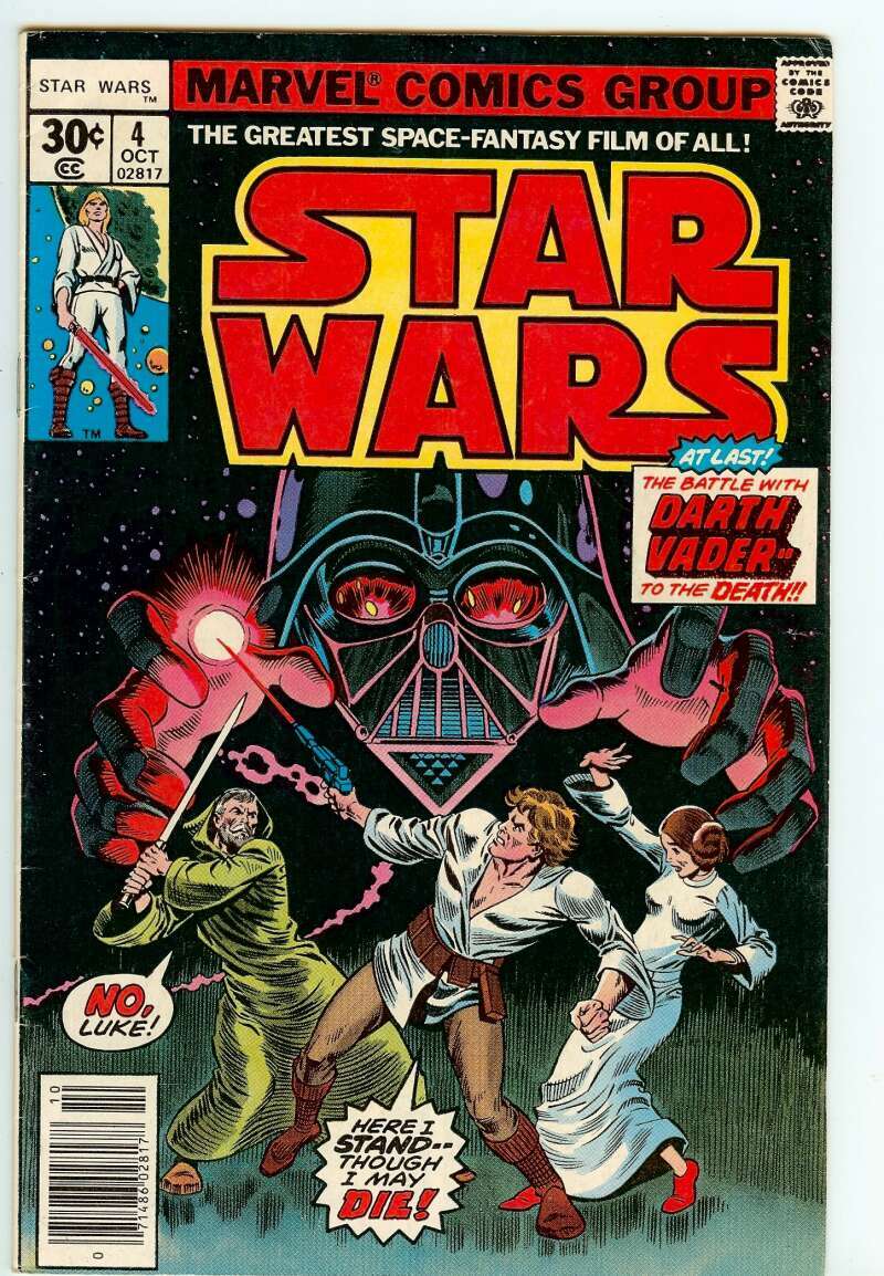 STAR WARS #4 6.0 // OBI-WAN VS DARTH VADER MARVEL COMICS