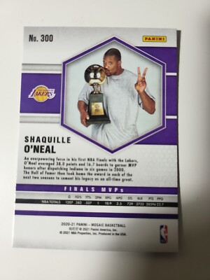 2020-21 Mosaic Shaquille O'Neal Shaq FINALS MVP card #300 | eBay