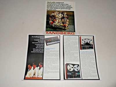 Tandberg Ad, TCD 300 Cassette, 9000x, 3300x Open Reel '73, Article, Info, 3 pgs