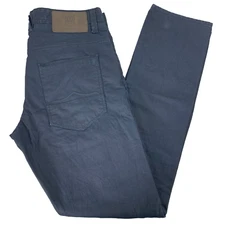 Police 883 Major Tapered Jeans W34 L33 Mens Dark Blue Cargo Premium Denim AL322