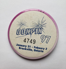 OokPik 1997 Brockville Ontario Pinback Button Pin
