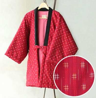 Japanese Women Kimono Hanten Warm Wear Winter Jacket XL Japanese Women Kimono Hanten Warm Wear Winter Jacket XL