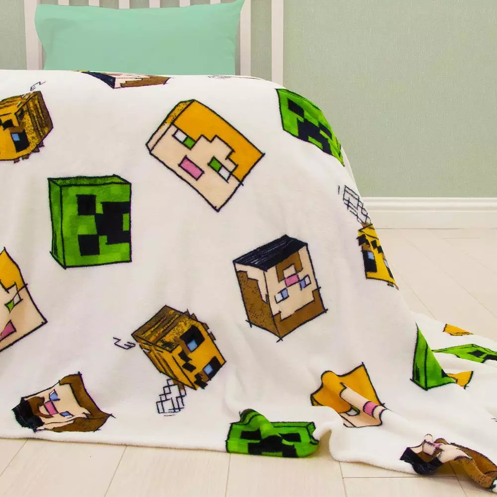Minecraft Adventure Blanket Warm Fleece Throw Bedding Gamers