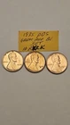 wheat penny 1935,1935d,1935s RED BU SET LINCOLN CENT 1935-p,1935-d,1935-s UNC #2