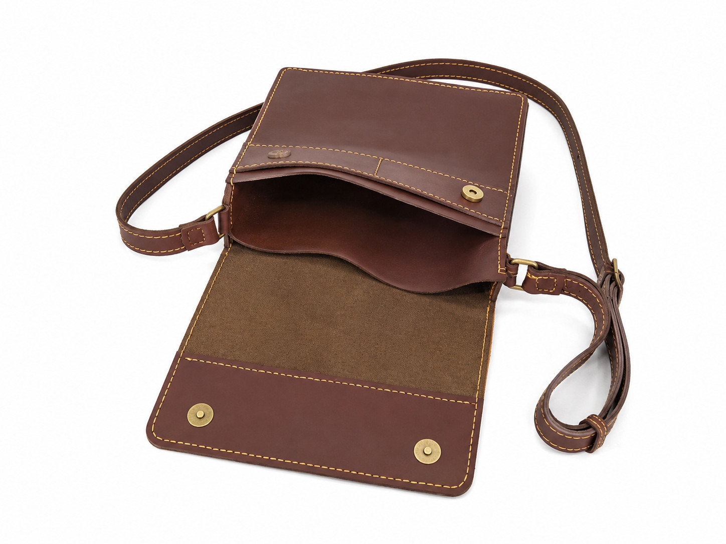 Luxury Handmade Leather Crossbody Bag Modern Vintage Unisex Gift Elegant Gift