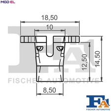 CLIP TRIMPROTECTION STRIP 11-40131.5 FOR VW GOLF/II/Van JETTA 9A 2.0L HZ 1.0L