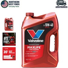 5 QT High Mileage Synthetic Blend Motor Oil 10W-40 - MacLife Engine Protection 28.79 per gallon