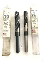 Tru Cut SD. 750 3/4” Dia & SD.625 5/8” Dia 1/2”shanks 6” L X 3” Depth Drill Bits