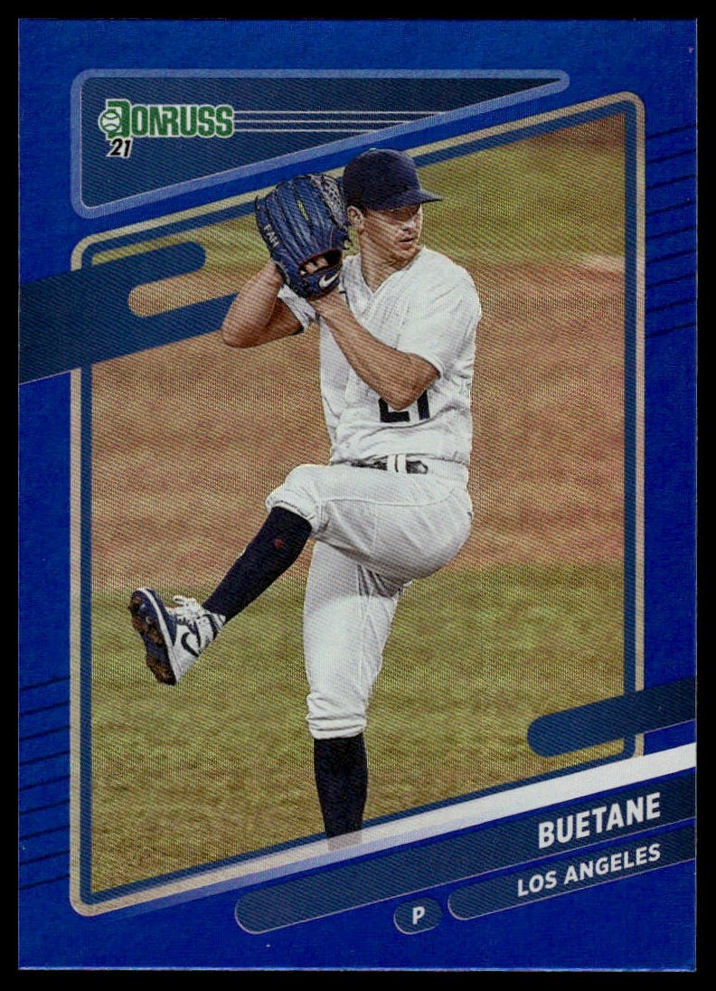 2021 Donruss #101b Walker Buehler Holo Blue : "Buetane"