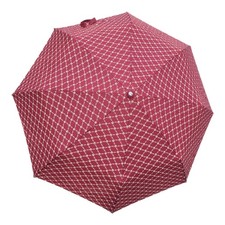 Vintage Etienne Aigner Burgundy Red Manual Umbrella Rain Weather Small Collapse