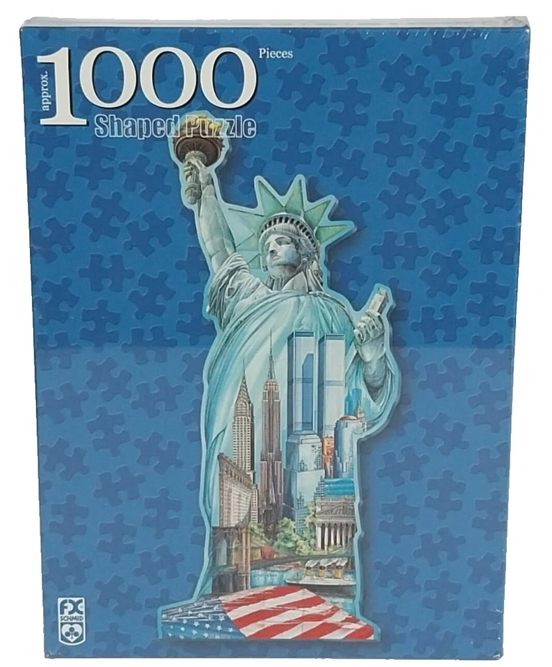Statue of Liberty NYC Shaped Jigsaw Puzzle 1000 Pieces Sealed PC Sound American - Image 3 of 4