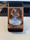 Jalen Brunson 2025-26 Bowman Chrome Sapphire Orange Refractor ON CARD AUTO 06/25