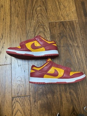 Nike Dunk Low Red Yellow (Midas Gold) Sneakers Size 9