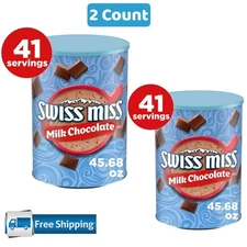 Swiss Miss Milk Chocolate Flavored Hot Cocoa Mix, 45.68 oz. Canister