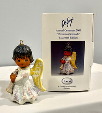 DeGrazia Goebel Christmas Serenade ANGEL Ornament 16th Edition 2001 Signed wBox
