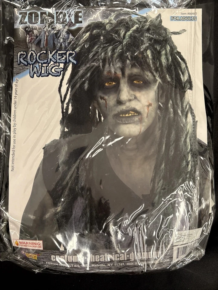 Парик зомби-рокер для взрослых один размер - Изображение 2 из 4