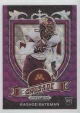 2021 Panini Prizm Draft Picks Crusade Purple Wave Rashod Bateman #166 07sf