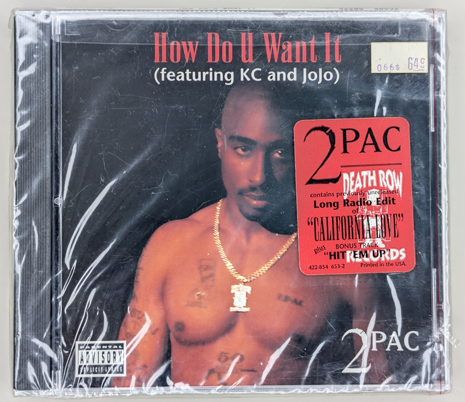 SEALED, 2Pac - How Do U Want It, Audio CD, Hype Sticker, 1st edition, US, 1996