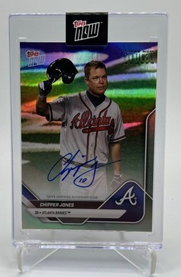 2025 Topps Now #PM-CJ Chipper Jones Platinum Member Auto Atlanta Braves SP