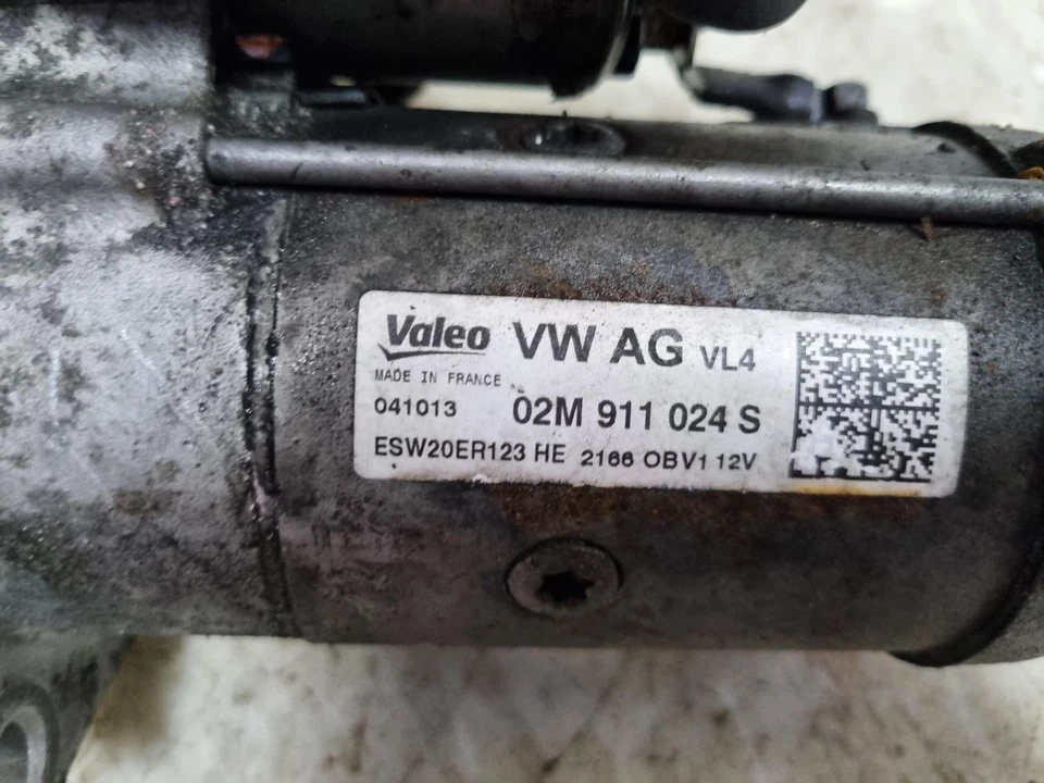 AUDI A3 Starter Motor 2.0 Diesel 6 Speed Manual 2013 CRBC 02M911024S - Image 2 of 4