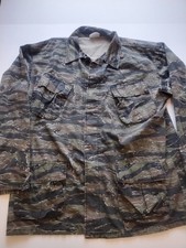 Rothco BDU Jacket Mens Large Regular Tiger Stripe Camo Ripstop Military Shirt