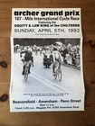 Archer Grand Prix International Cycle Race Poster, 1992, 40cm x 27cm