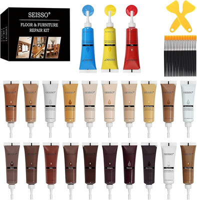 Wood Furniture Repair Kit -Set of 50, 24 Colors Wood Touch up Fillers, Wood Repa