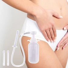 300ml Pump Action Douche Enema Bottle with Nozzle Vaginal Clean DE HOT N2C3