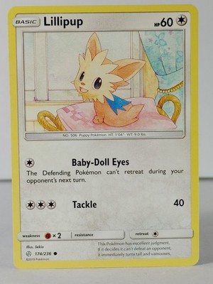 Lillipup - SM: Cosmic Eclipse #174 - POKEMON -NM -singles