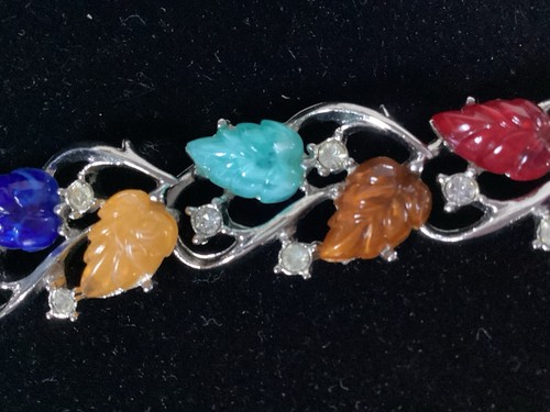 Gliederarmband, mit geschnitzten blattförmigen Sones - Bild 6 von 8