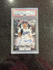 2025 Topps Sapphire Selections Shohei Ohtani Black Auto /10 PSA 9 Dodgers SP