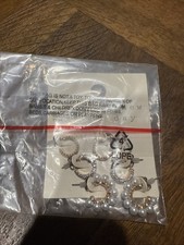 A New Day Hoop Earring 3 Pair Set Gold Tone