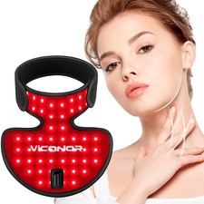 Red Light Therapy Device for Neck  Chest - FDA Cleared Infrared Skin Firming, S