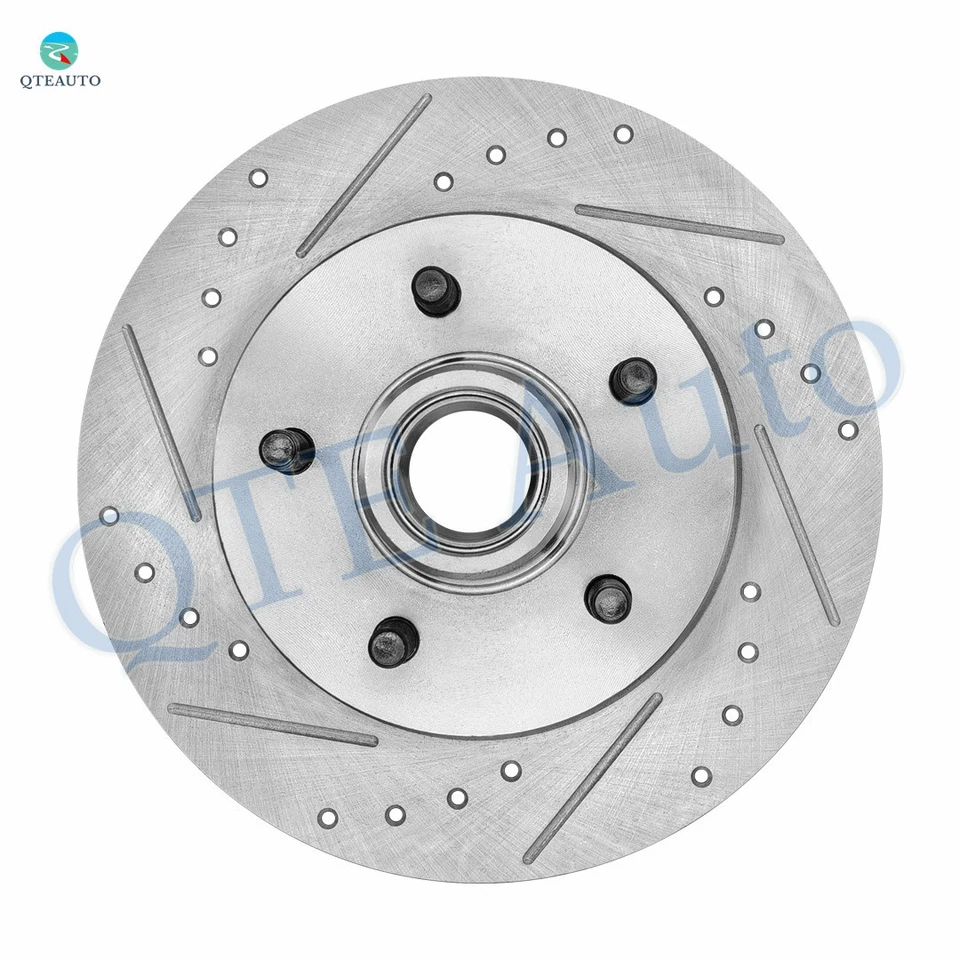 Front 295mm Drilled Brake Rotors and Hub For 1992-1999 Chevy C1500 Suburban - Image 2 of 4