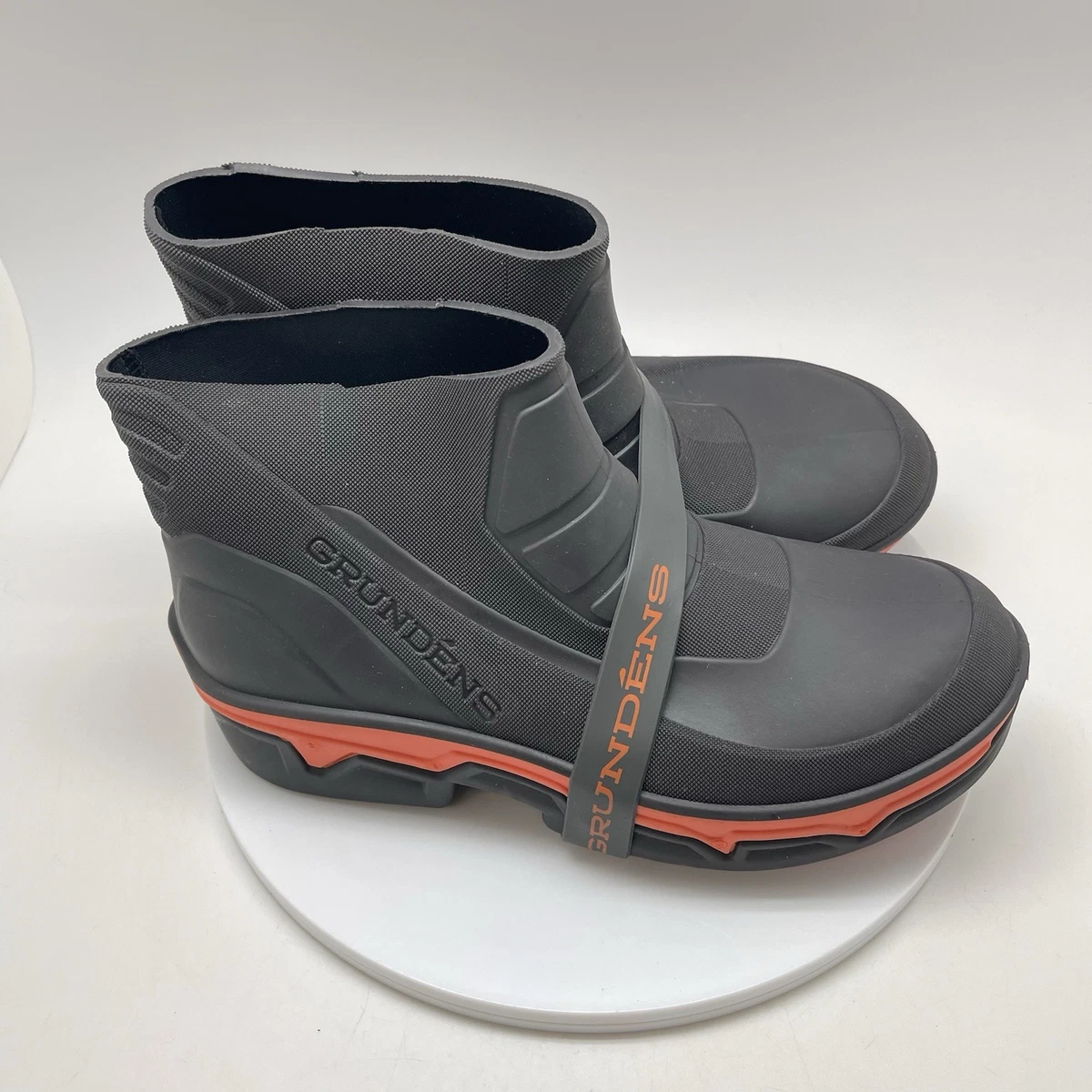 Grundens Wool Felt Deck Boots Gray Outdoor Fishing Chukka Shoes Mens 9 60008_928_04_3360x.jpg?v=  main image 2