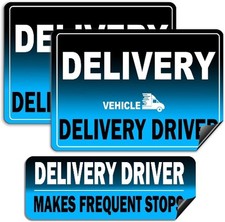 Delivery Driver Magnet for Car, 3 Pack Heavy Duty Flex Driver Car Magnets Signs.