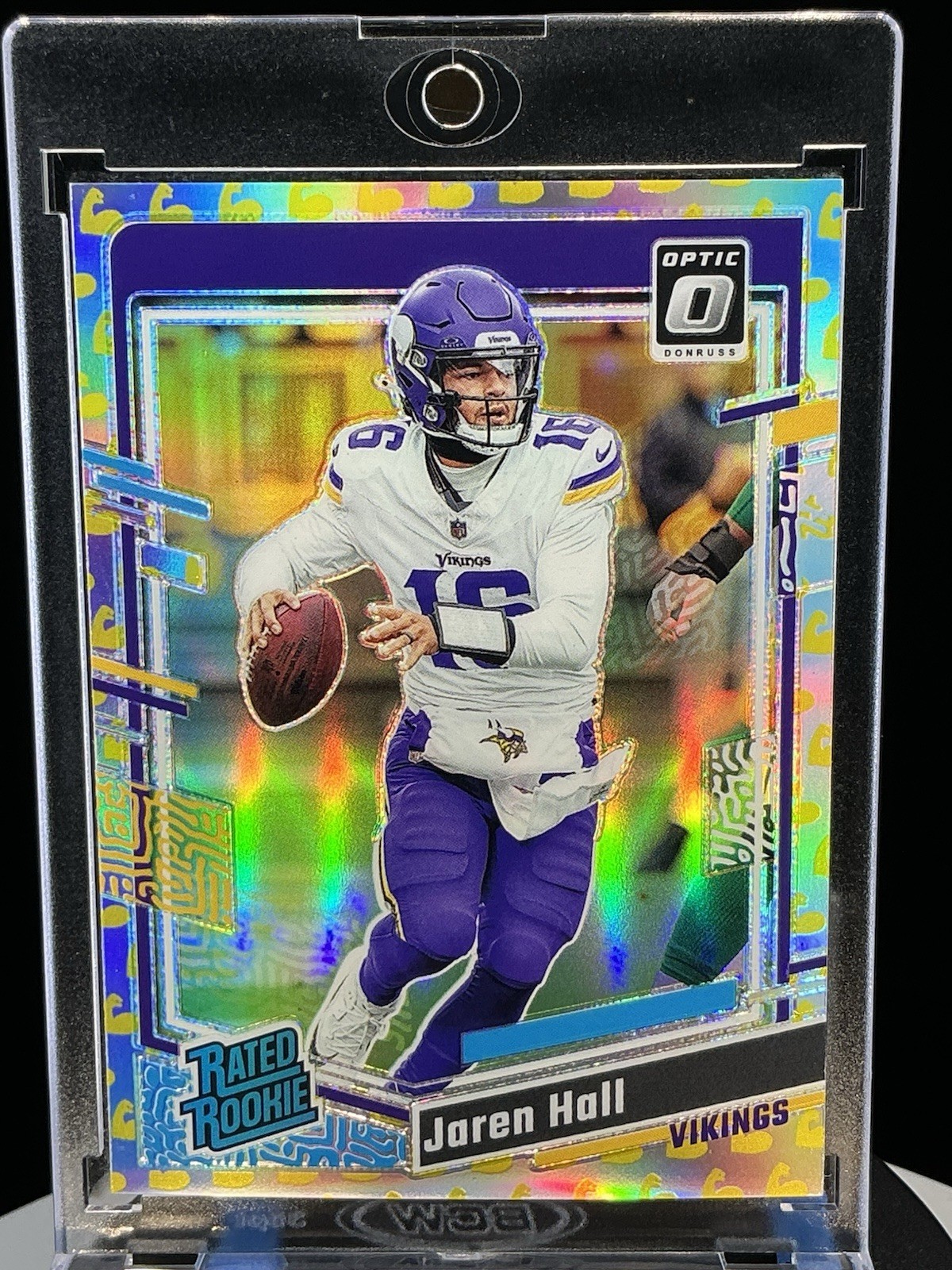 2023 Donruss Optic Jaren Hall Flex emoji Prizm Rated Rookie /149 Vikings #270