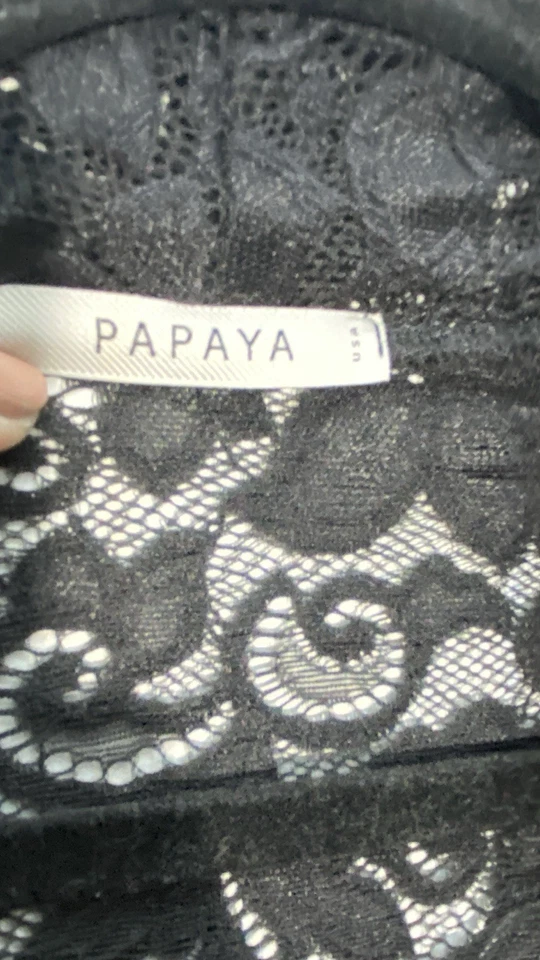 Chaqueta Blazer Papaya Encaje Frente Abierto Para Mujer Talla US Pequeña Steam Punk Gótico Hada Foto 3 de 4