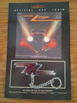 Vintage ZZ Top NOS Collectors Key Chain Eliminator 