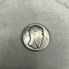 1866 Mexico Silver 50 Centavos MAXIMILIANO Circulated