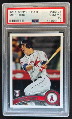 2011 Topps Update Mike Trout RC Rookie #US175 Angels PSA 10