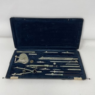 Antique E.O Richter & Co. Drafting set "Pracision" With Dotting Pen
