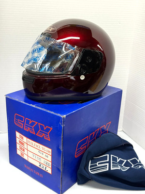 CKX Full Face Motorcycle Helmet Wine Red Size XXL NEW NOS 1996 Vintage VG-100 b